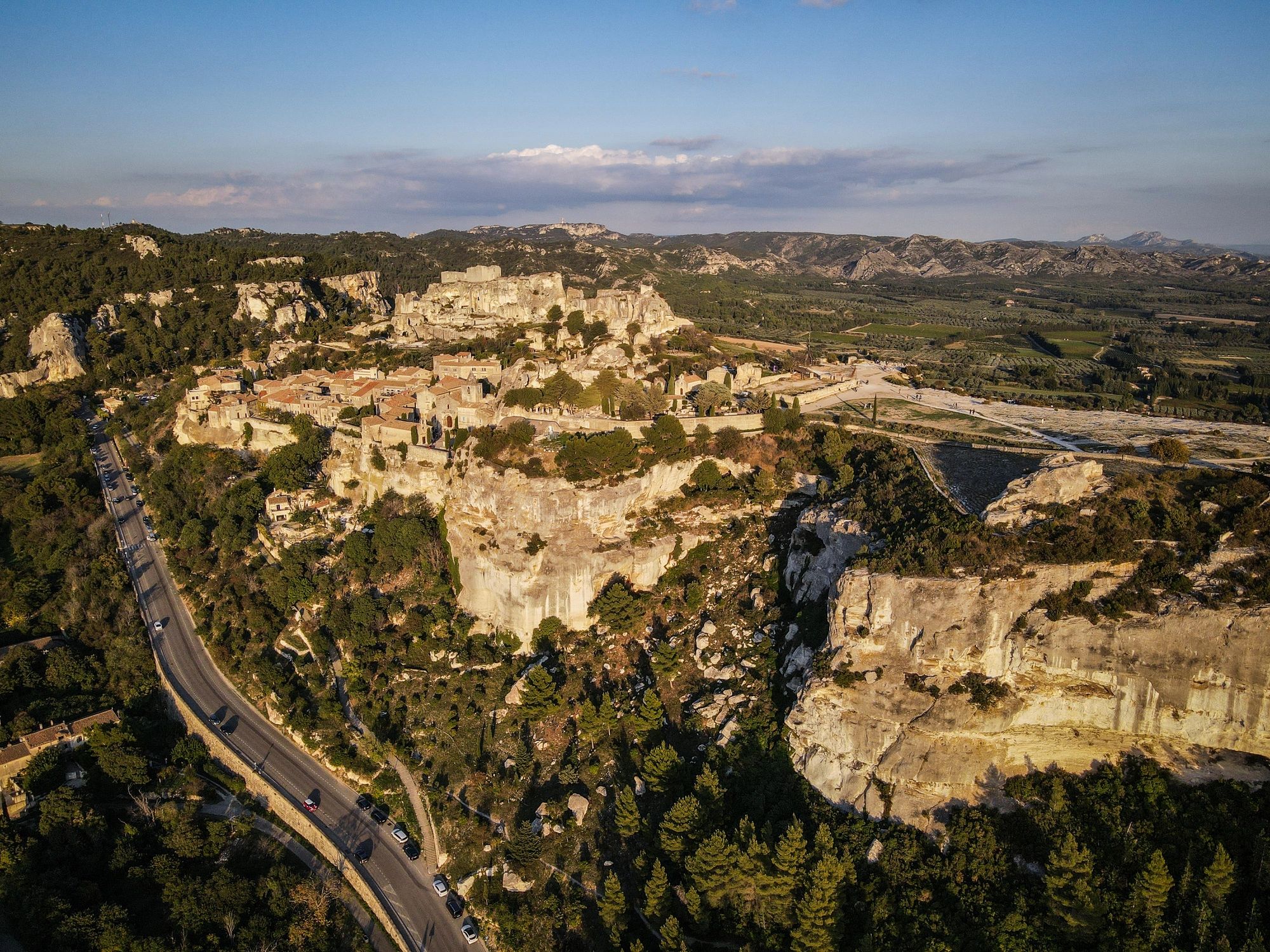 Vue de toitures et habitations en France
